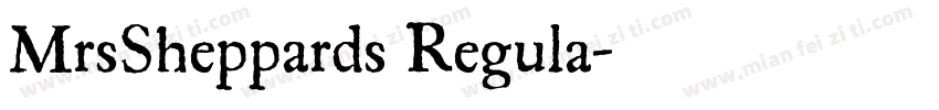 MrsSheppards Regula字体转换